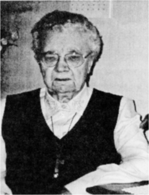 Zuster Quintina (Josephina Porto-Carrero) verbleef 31 jaar in Vlimmeren, van 1959 tot 1990.